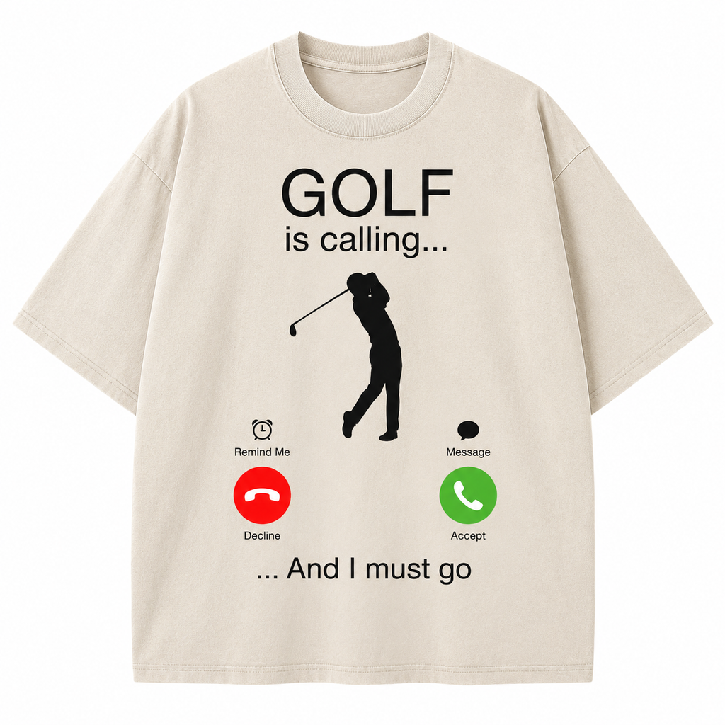 Golf Is Calling And I Must Go Washed T-Shirt