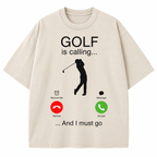 Golf Is Calling And I Must Go Washed T-Shirt