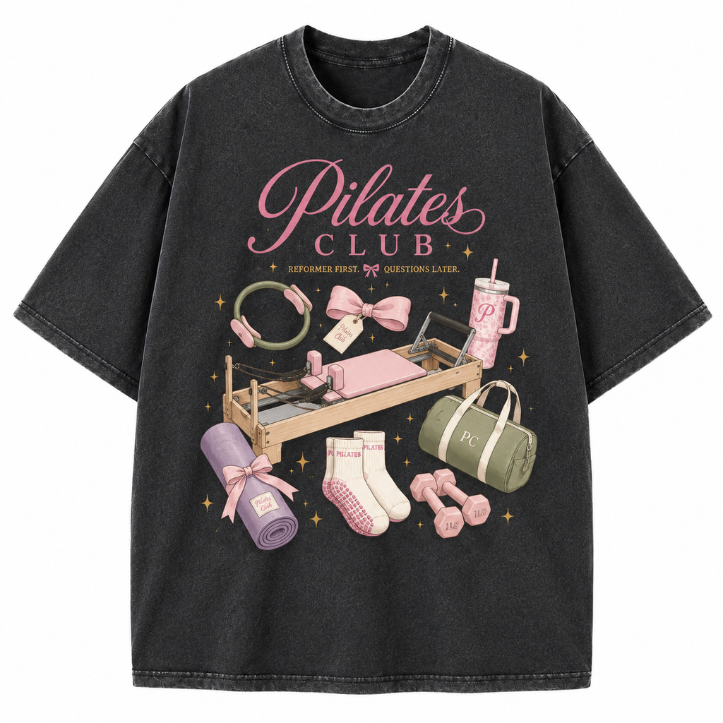 Pilates Club Washed T-Shirt