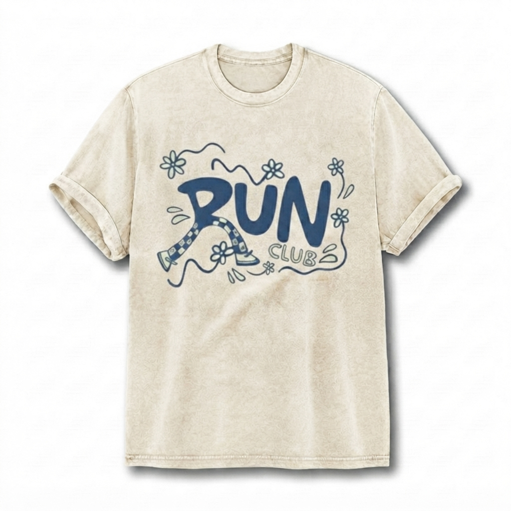 Run Club Vintage Washed Cotton Tank Top