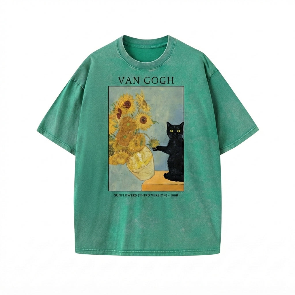 Van Gogh Cat Shirt