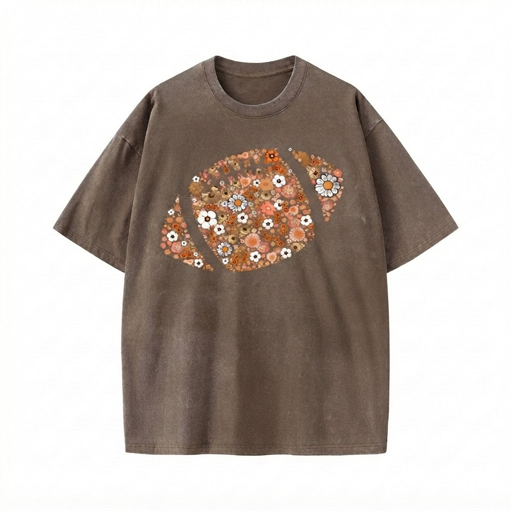 Comfort Colors® Floral Football Shirt