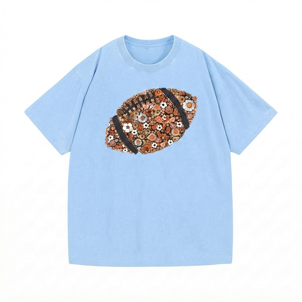 Comfort Colors® Floral Football Shirt