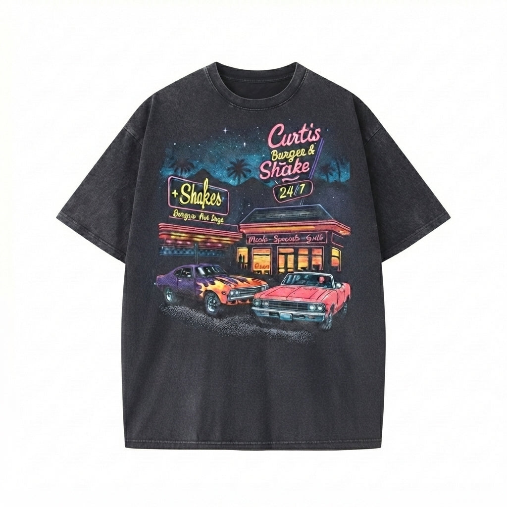 Muscle Car Vintage 90s Style Graphic Shirt