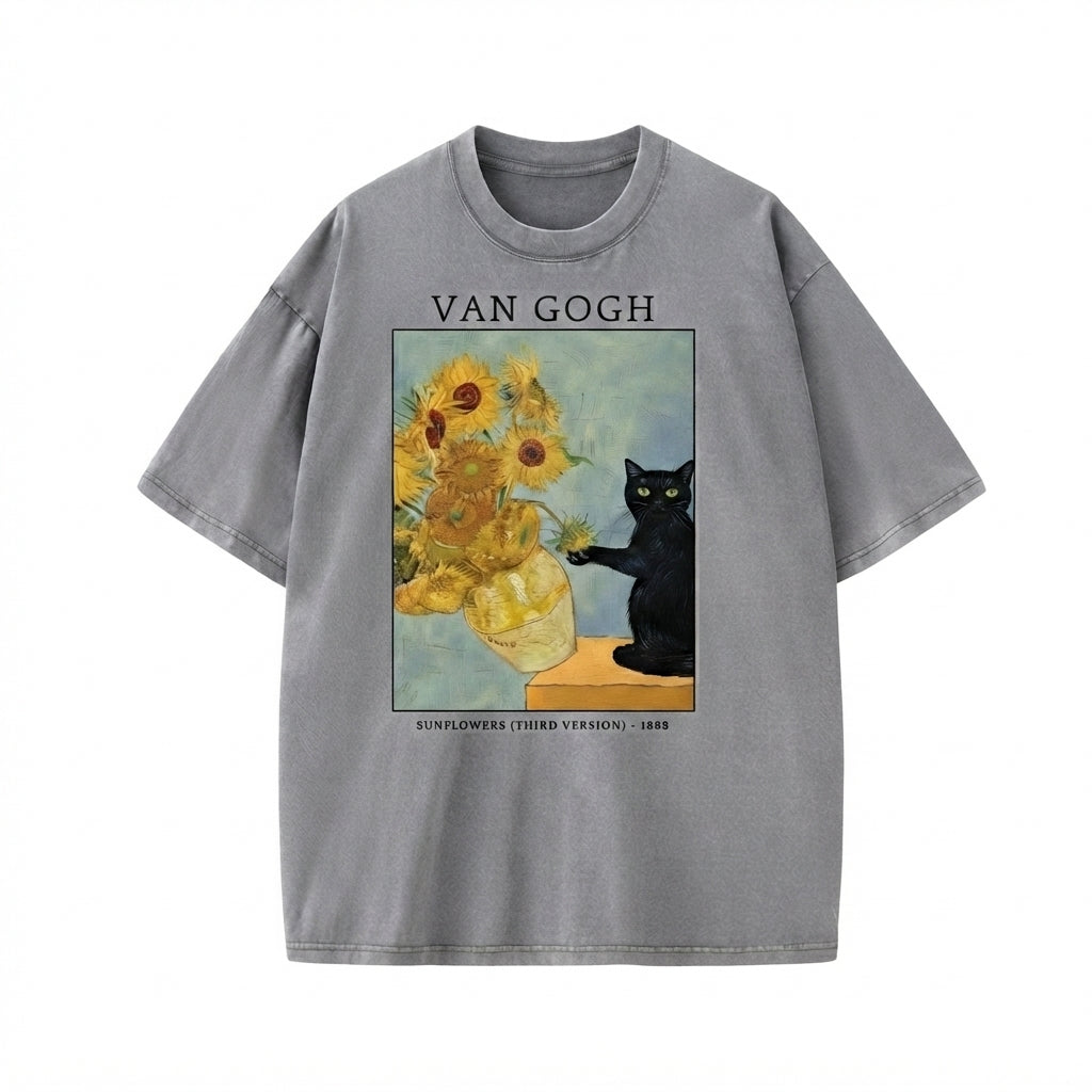 Van Gogh Cat Shirt