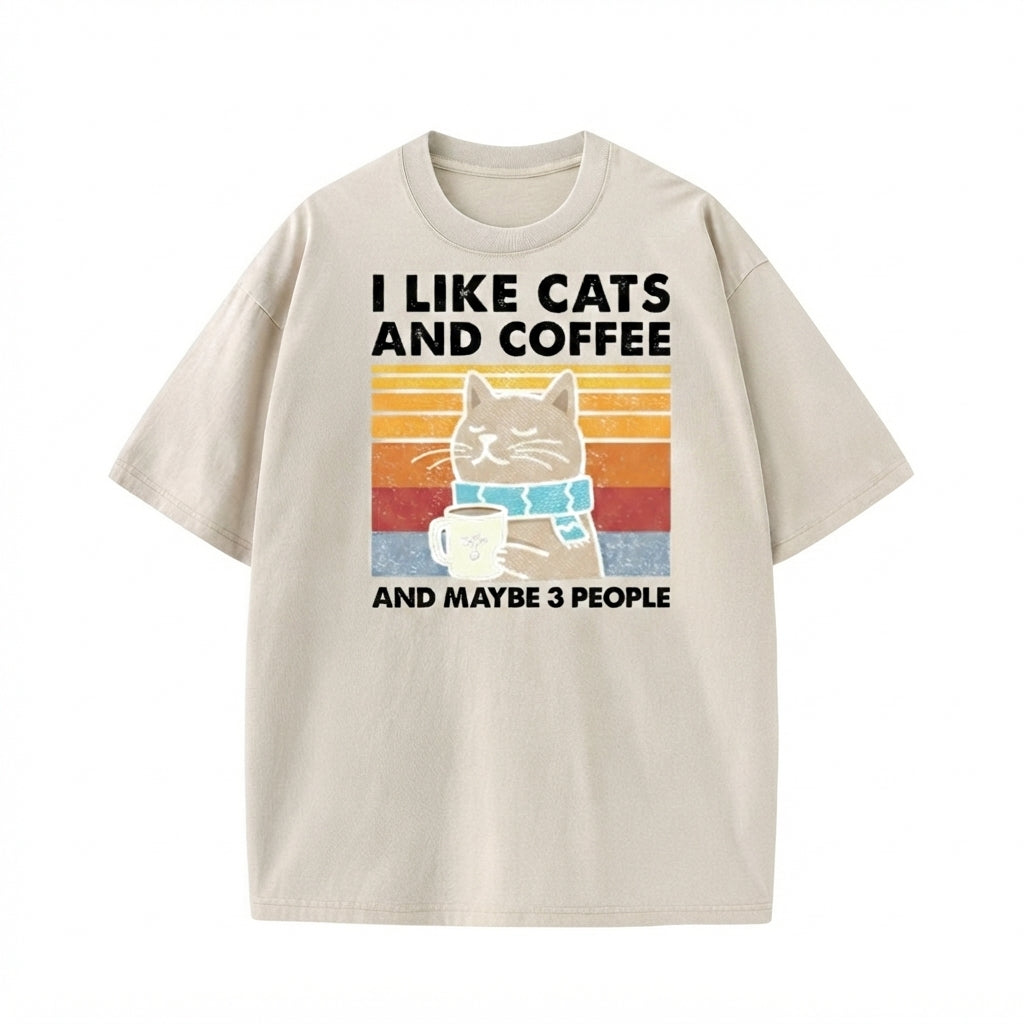 I Like Cats And Coffee Shirt