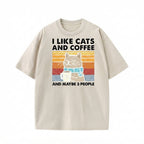I Like Cats And Coffee Shirt