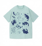 Cats in Space Comfort Colors Shirt