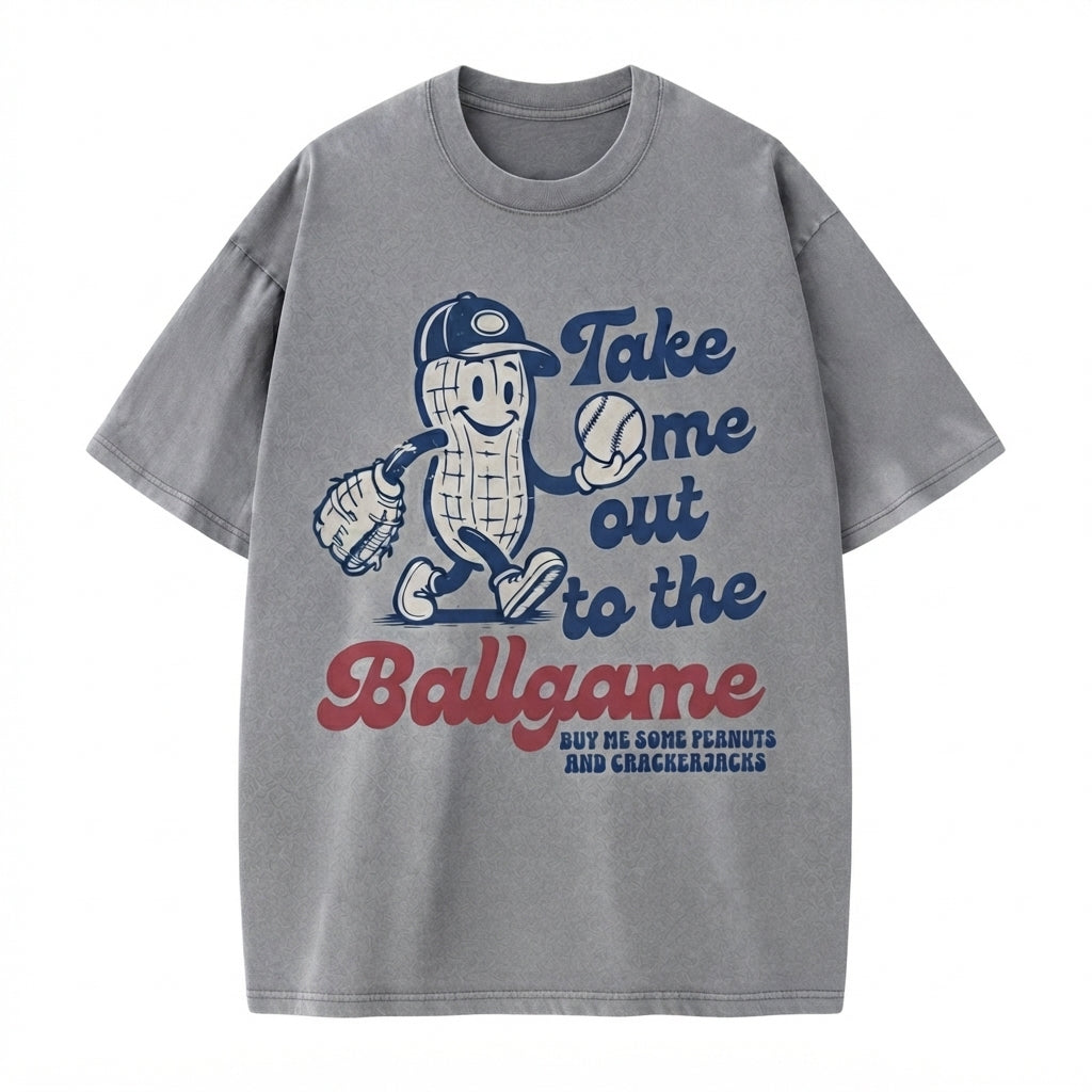 Take Me Out to the Ballgame Cropped Tee