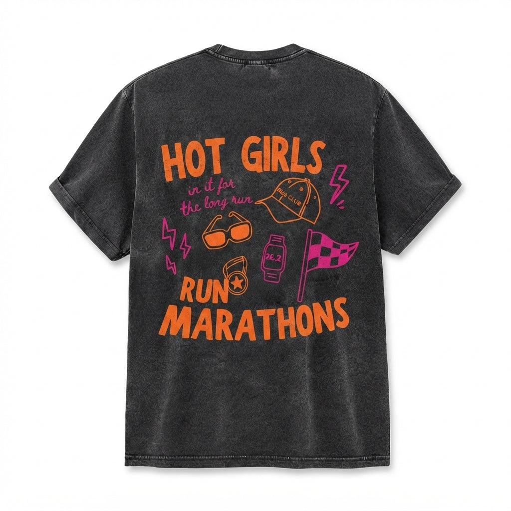 Hot Girls Run Marathons T-Shirt
