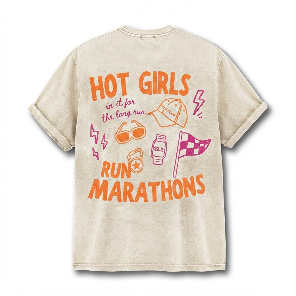 Hot Girls Run Marathons T-Shirt