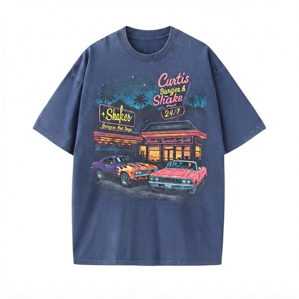 Muscle Car Vintage 90s Style Graphic Shirt