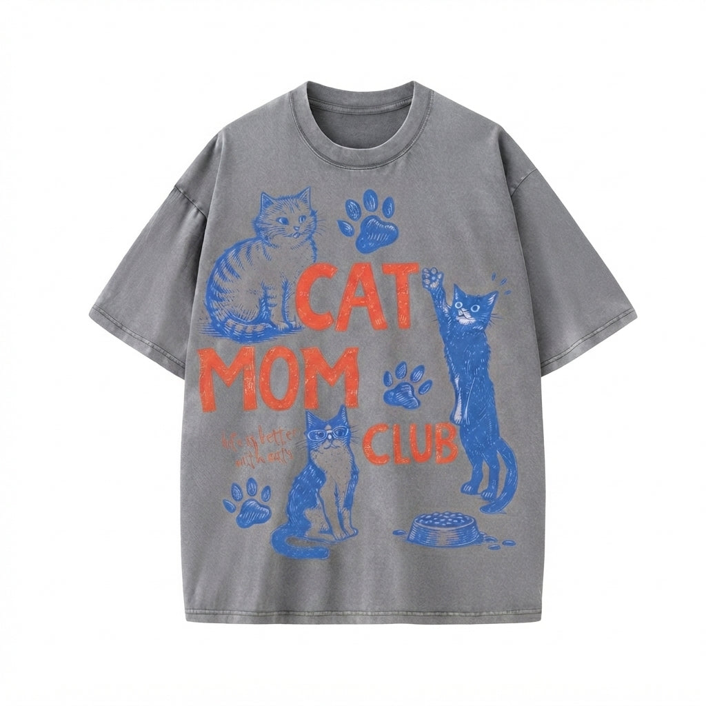 Cat Mom Club Comfort Colors T-Shirt