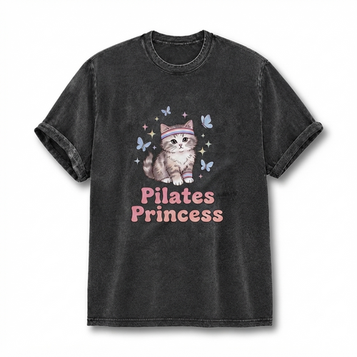 Cute Cat Pilates T-Shirt