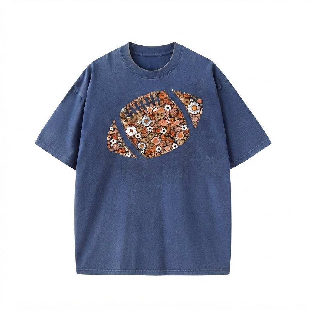 Comfort Colors® Floral Football Shirt