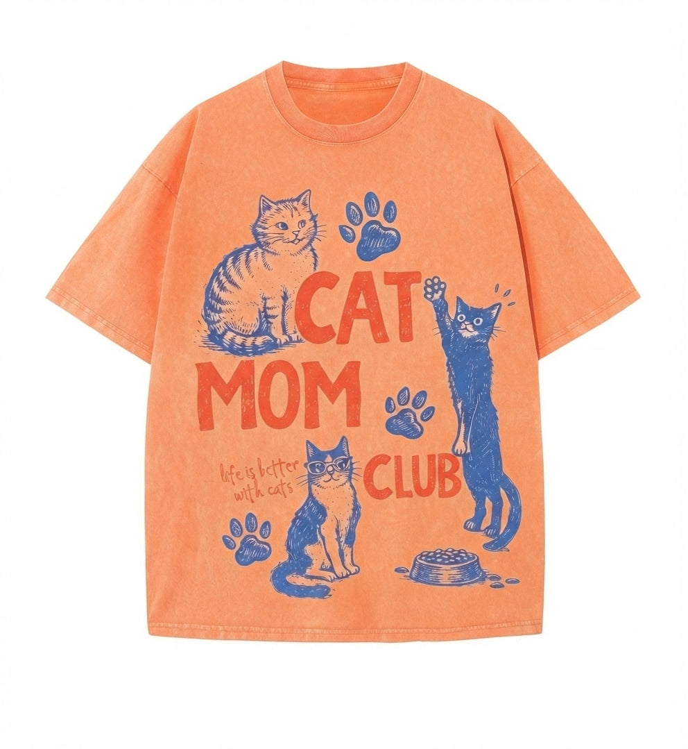 Cat Mom Club Comfort Colors T-Shirt