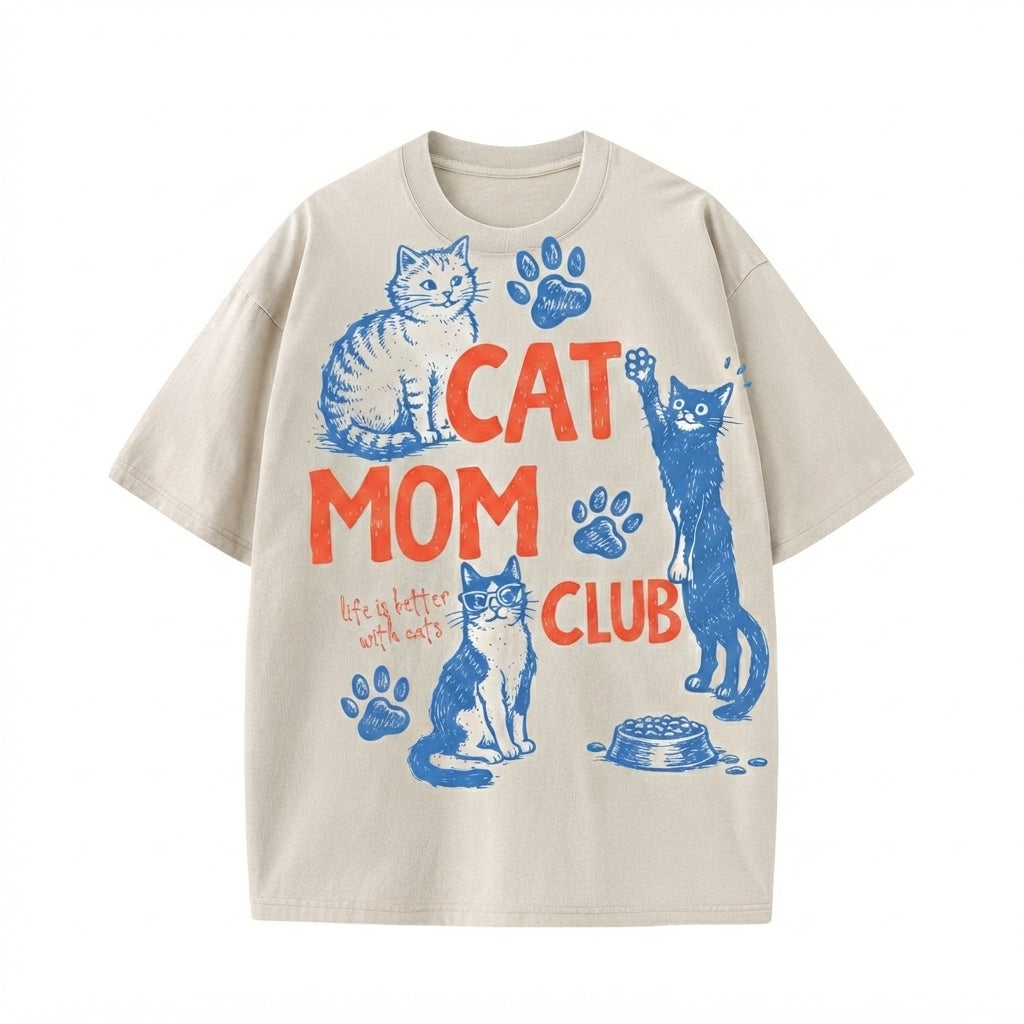 Cat Mom Club Comfort Colors T-Shirt