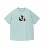 Black Cats and Fall Leaves Tee
