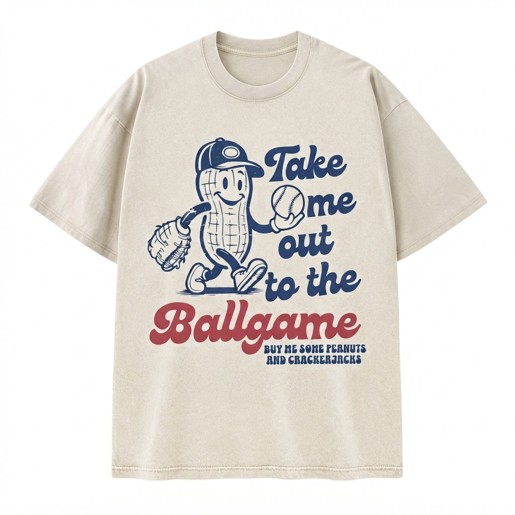 Take Me Out to the Ballgame Cropped Tee