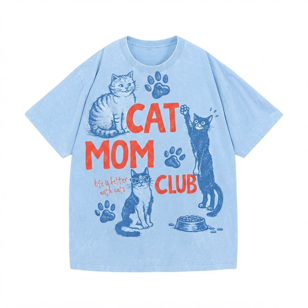 Cat Mom Club Comfort Colors T-Shirt