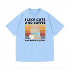 I Like Cats And Coffee Shirt