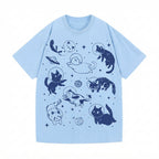 Cats in Space Comfort Colors Shirt