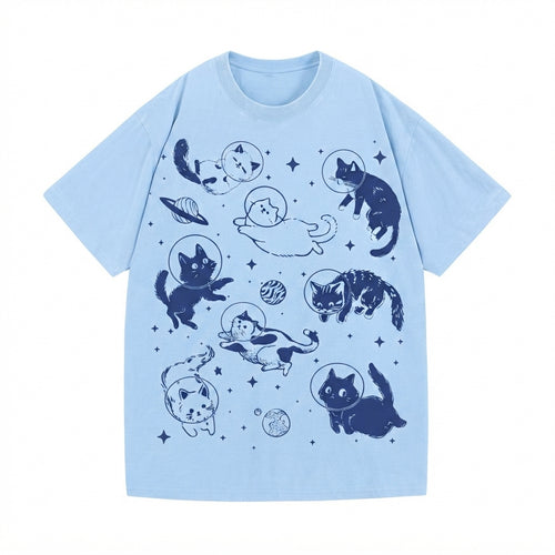 Cats in Space Comfort Colors Shirt