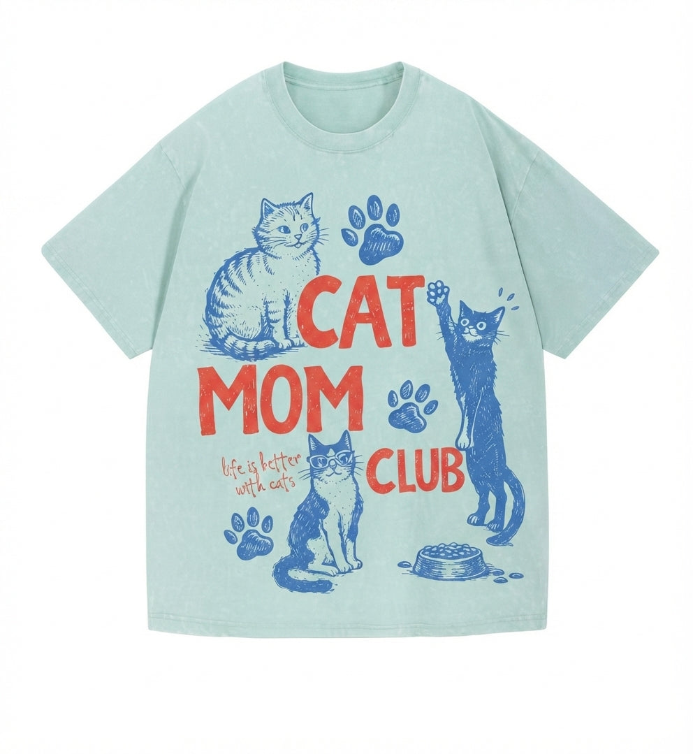Cat Mom Club Comfort Colors T-Shirt