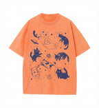 Cats in Space Comfort Colors Shirt