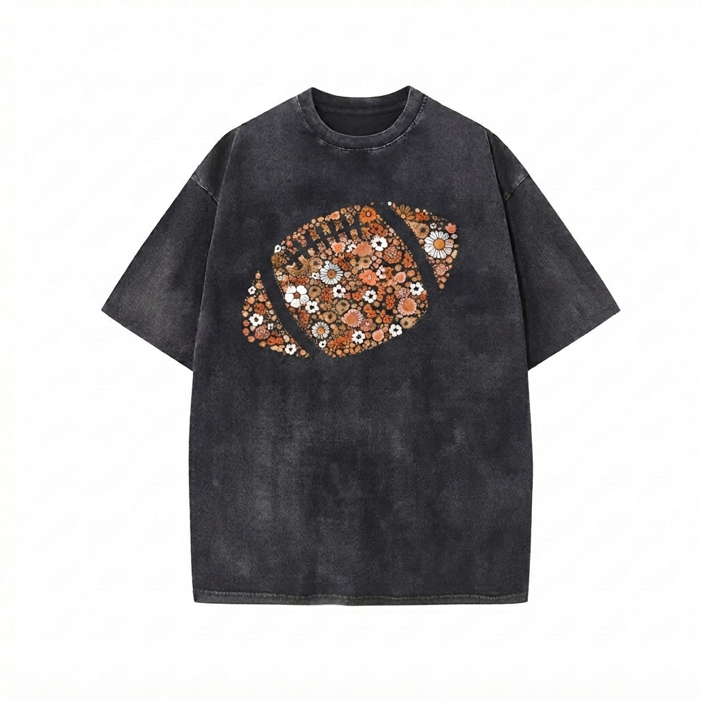 Comfort Colors® Floral Football Shirt