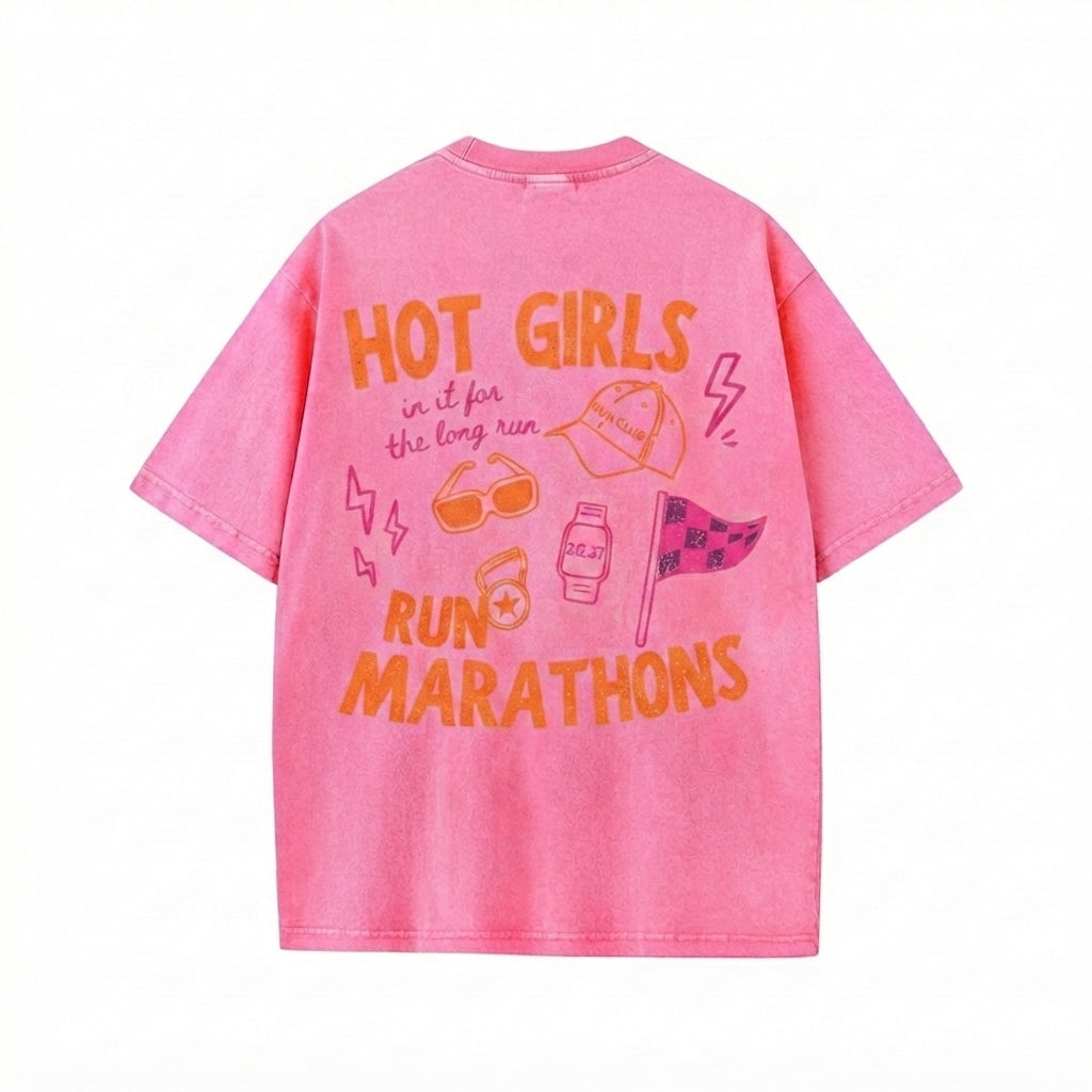 Hot Girls Run Marathons T-Shirt