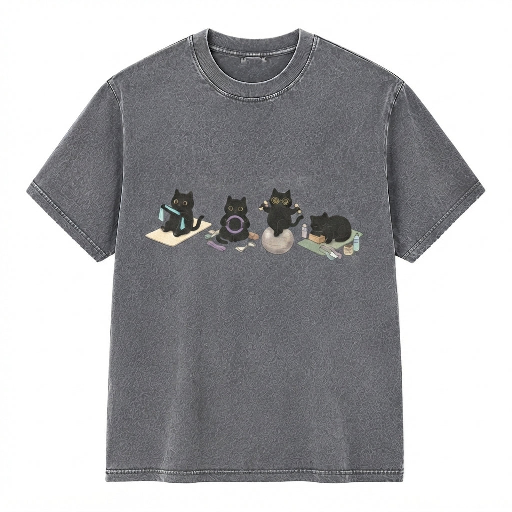 Black Cat Pilates T-Shirt
