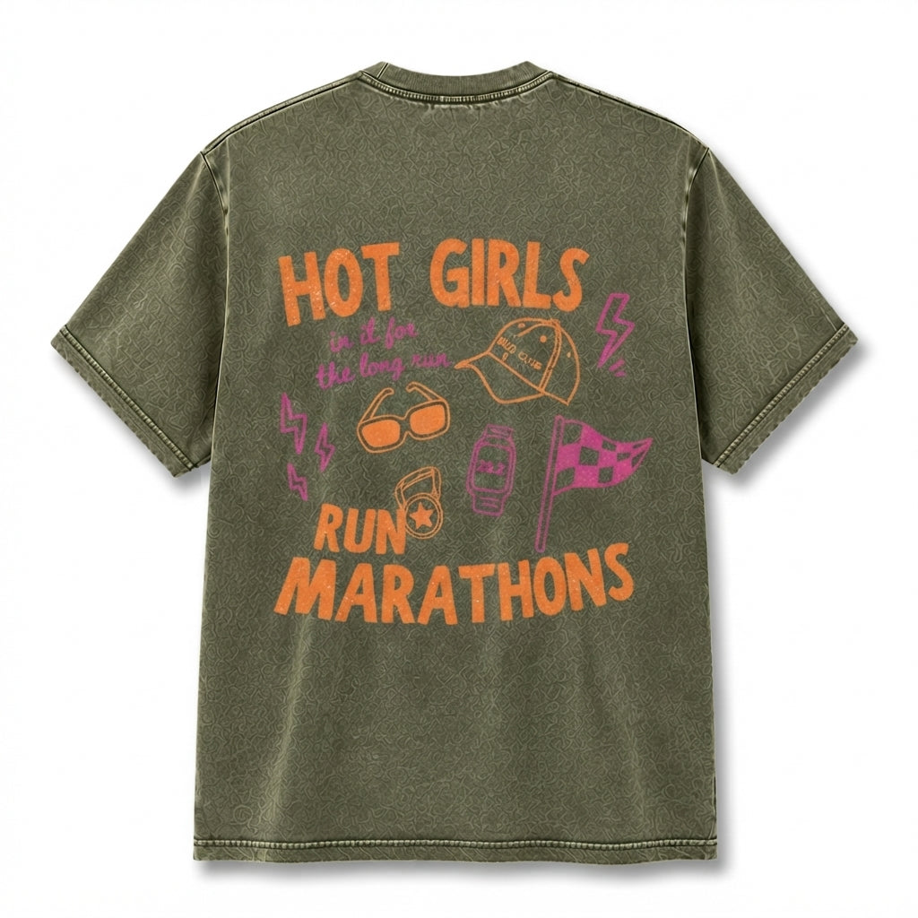 Hot Girls Run Marathons T-Shirt