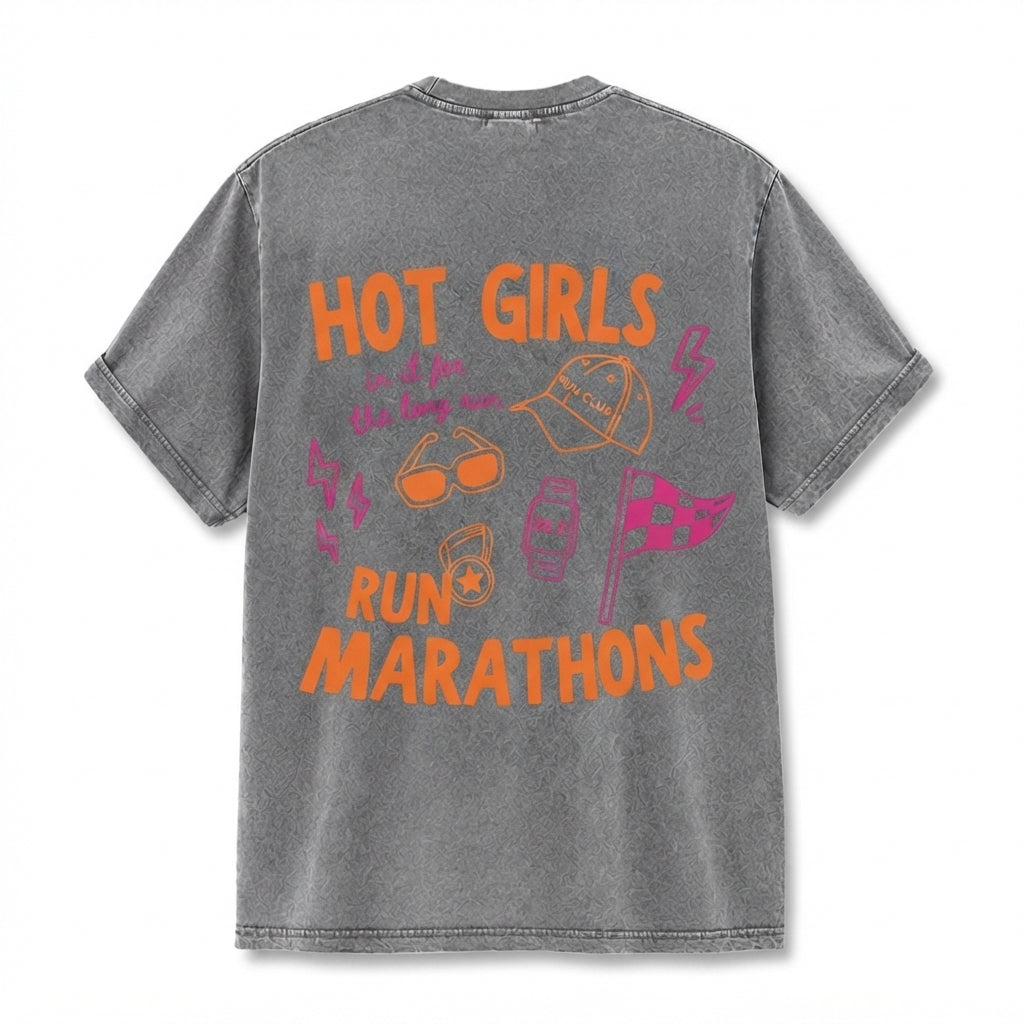 Hot Girls Run Marathons T-Shirt