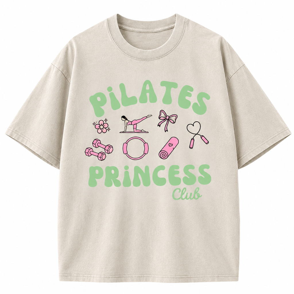 Pilates Princess Club Washed T-Shirt