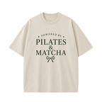 Powered By Pilates & Matcha Washed T-Shirt