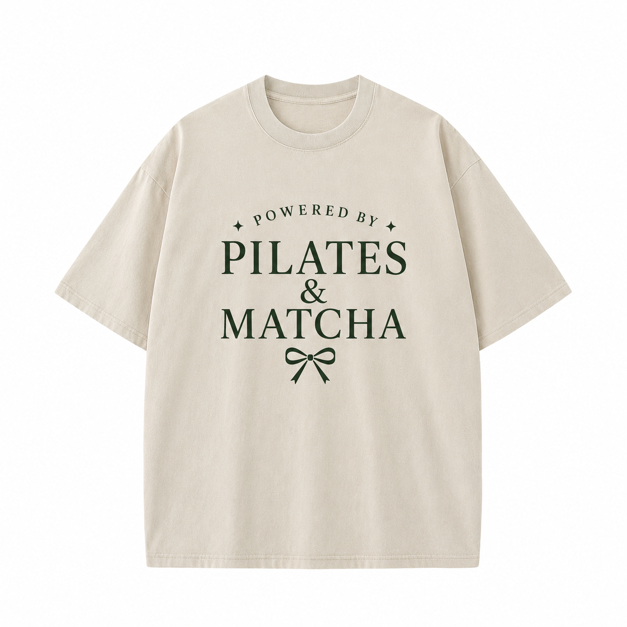 Powered By Pilates & Matcha Washed T-Shirt