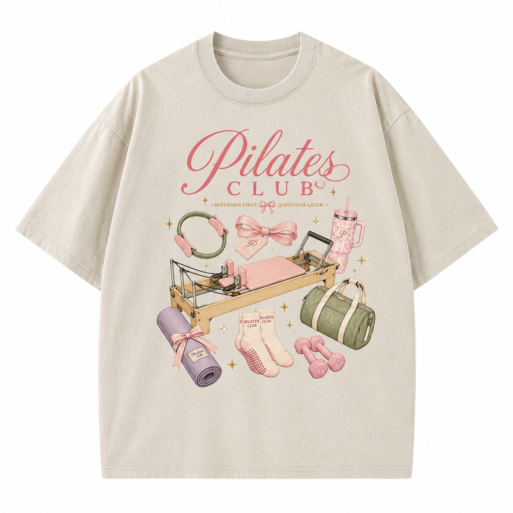 Pilates Club Washed T-Shirt