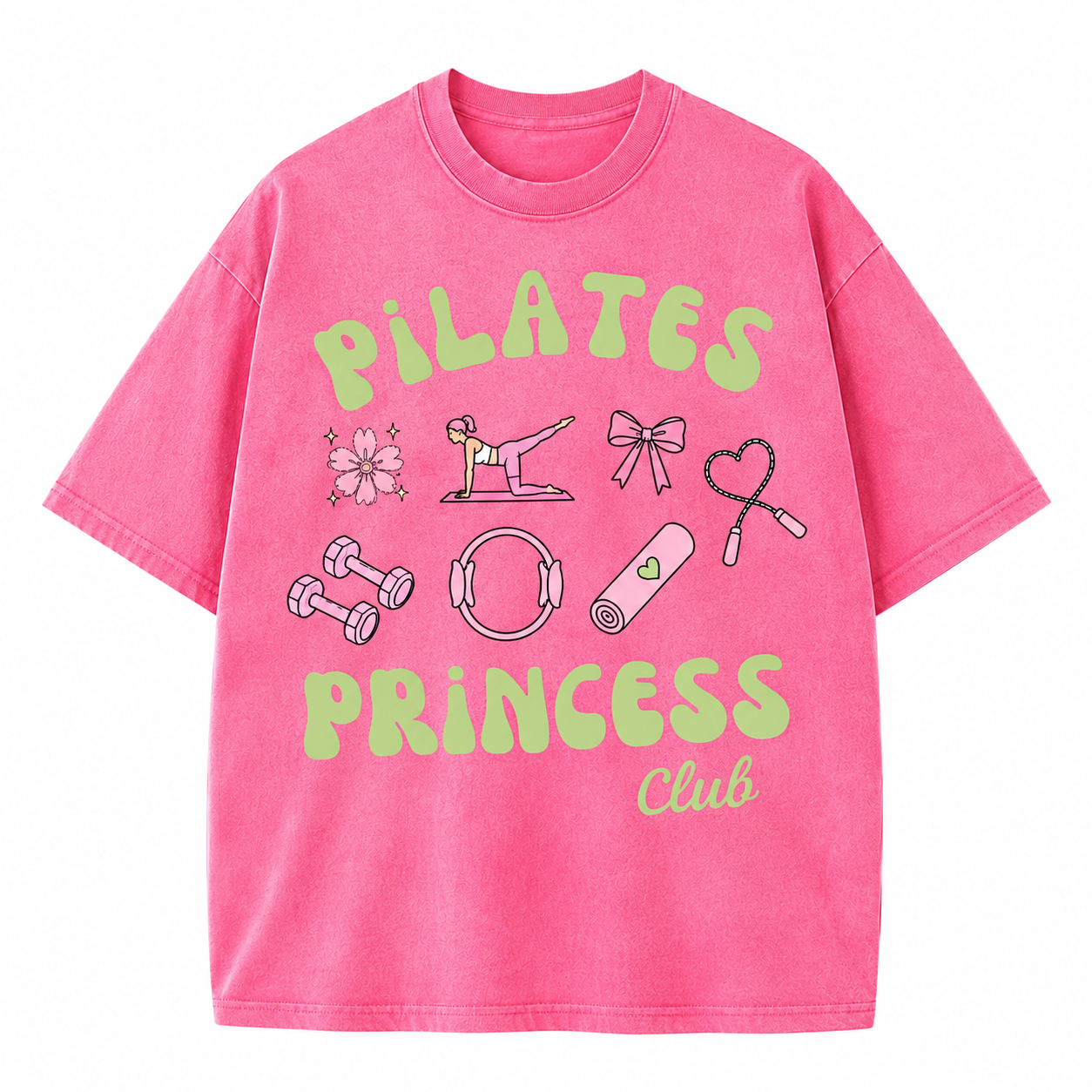 Pilates Princess Club Washed T-Shirt