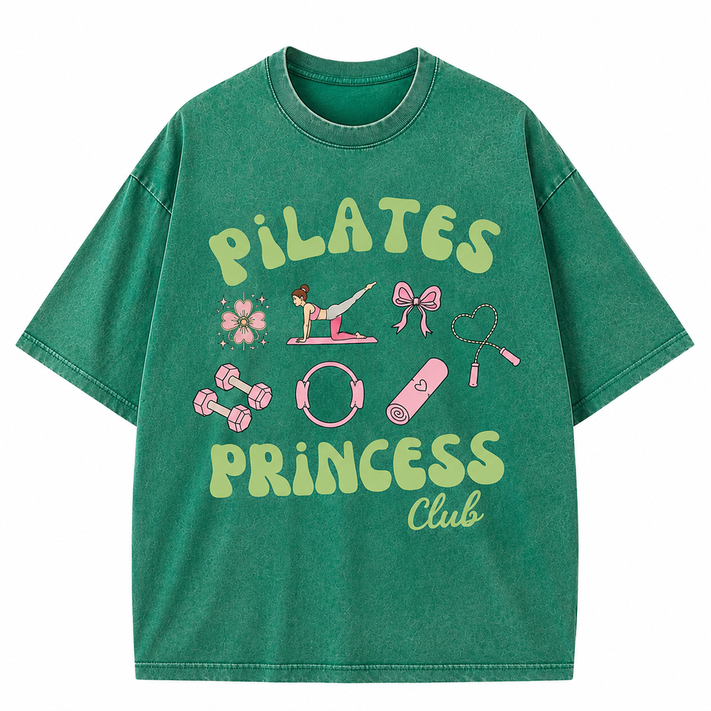 Pilates Princess Club Washed T-Shirt